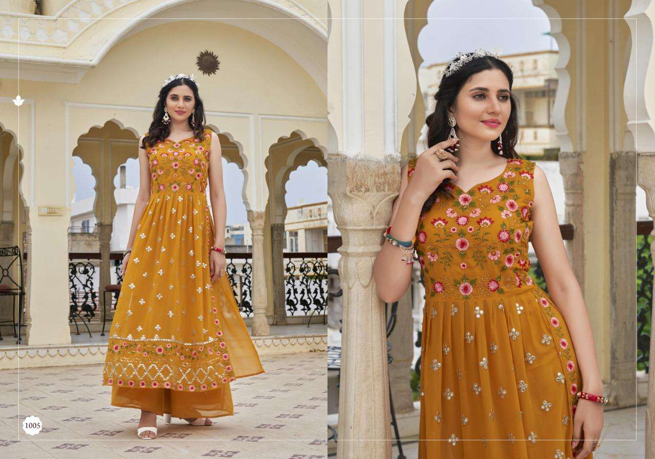 Printed Kurti With Plazo Designer Floral Print Suits With Palazzo  Lady  India