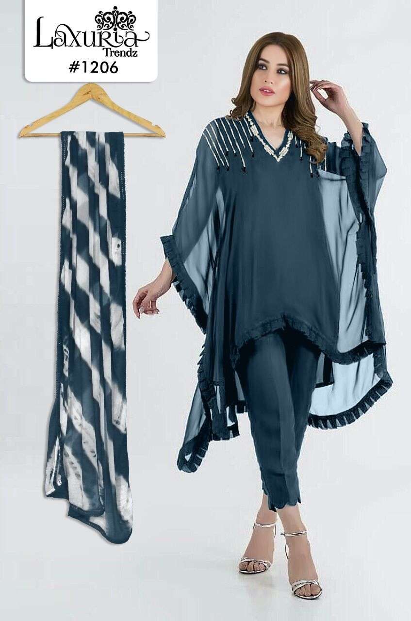 Laxuria Trends 1206 Colors Fancy Pakistani Kaftan Style readymade Kurti