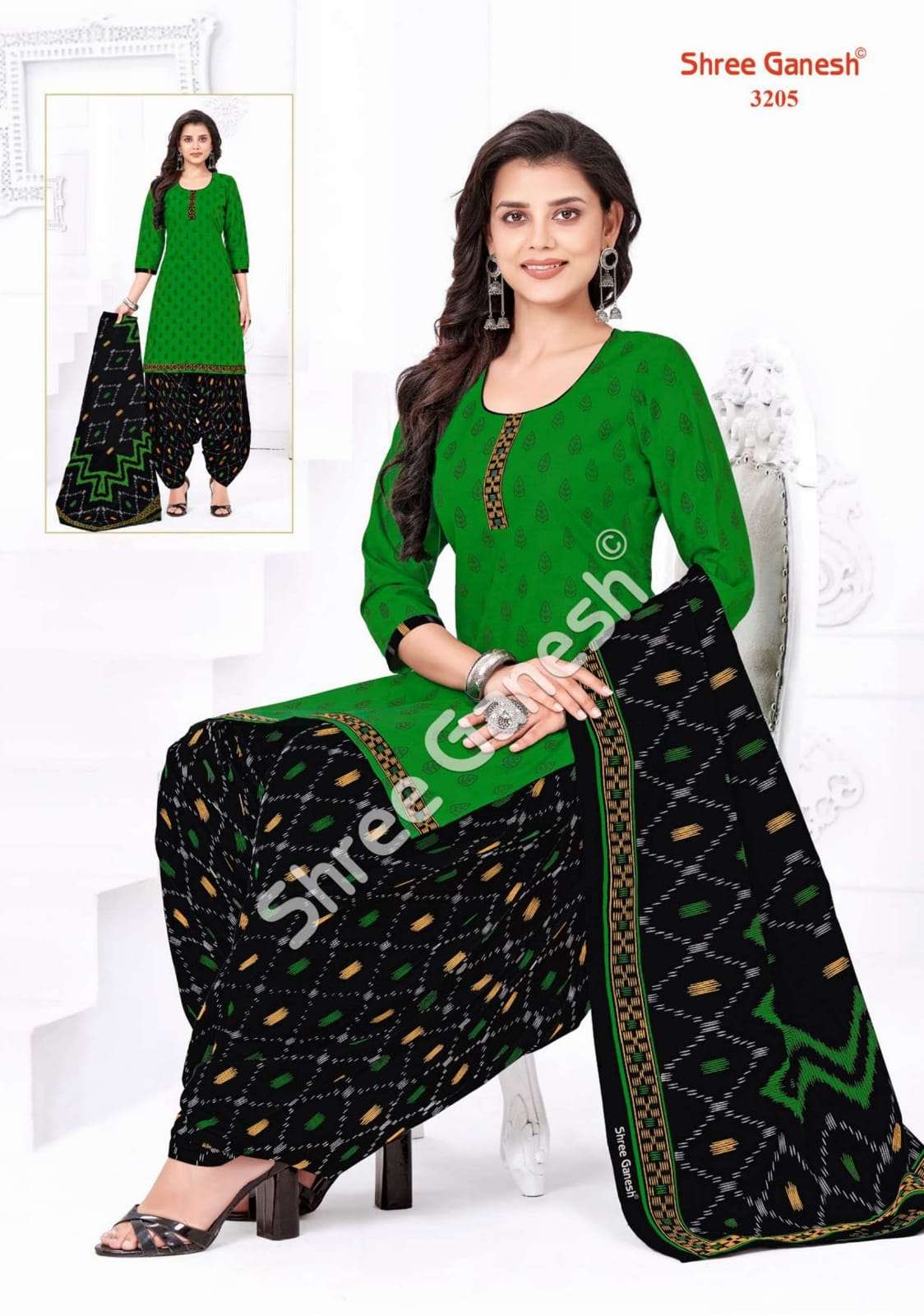 Authorized Wholesale Dealer of Designer Suit, Kurti, Saree and Leggings -  Shree Ganesh Print-Fab Pvt. Ltd., Pali