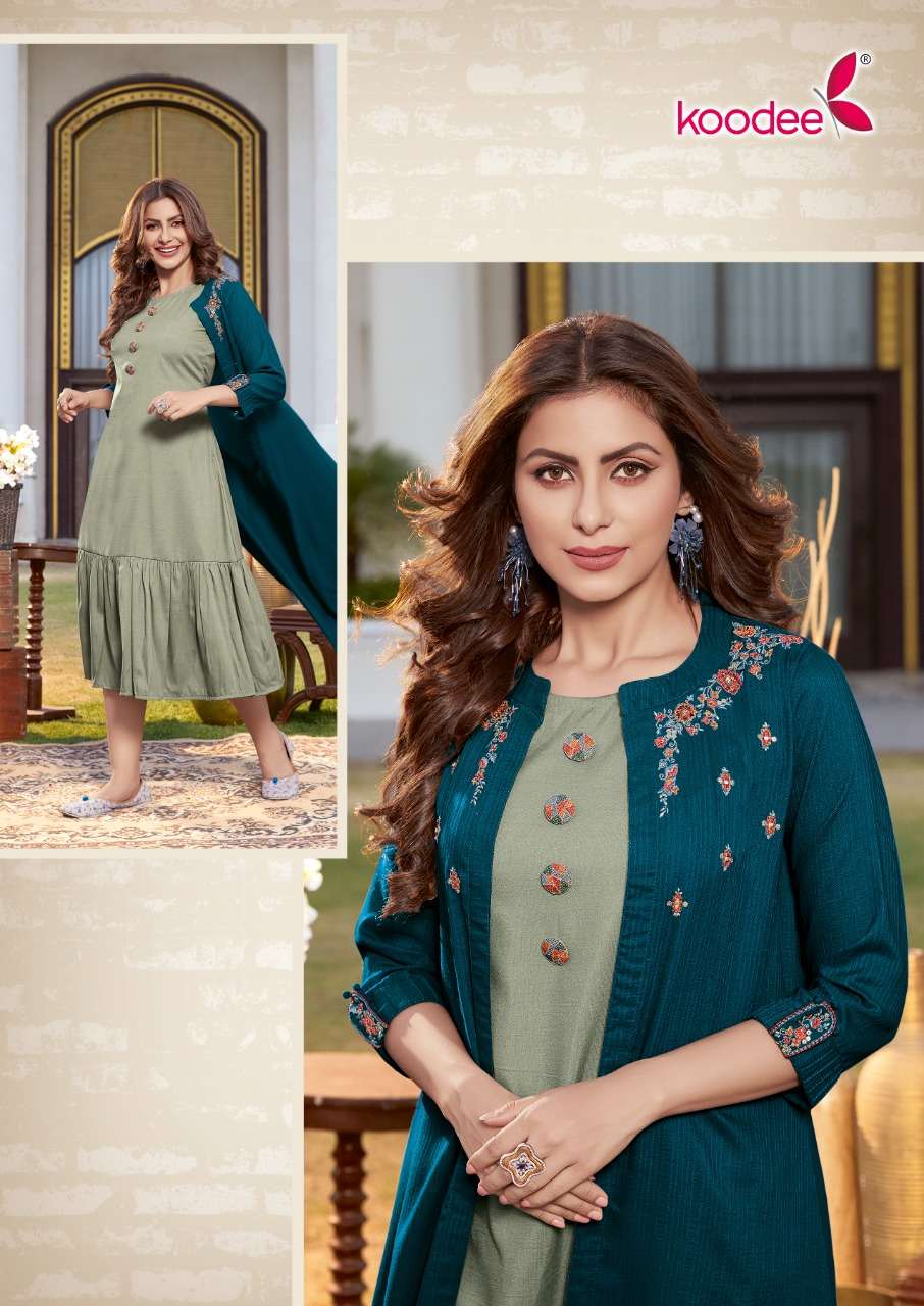 Blue Hills Style Out vol 3 Ethnic Wear Long Kurtis Collection, this catalog  fabric is 14 kg rayon,