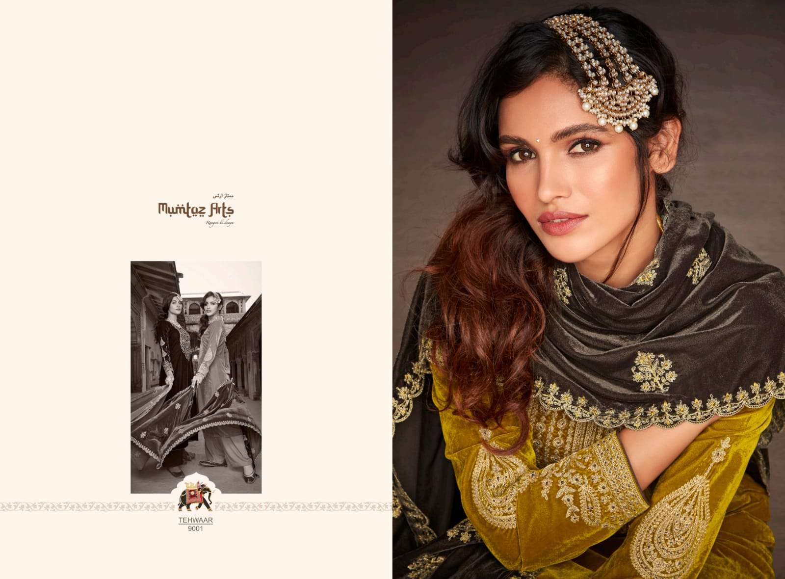 Mumtaz Arts Tehwaar Velvet Collection Winter Suit Catalog Buy Online