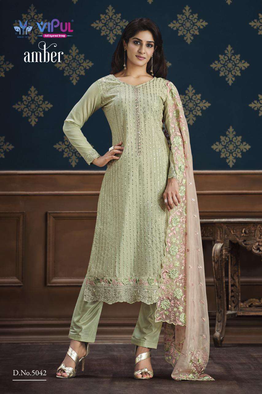 Vipul Amber Designer Party Wear Straight Suit Catalog at Best Price