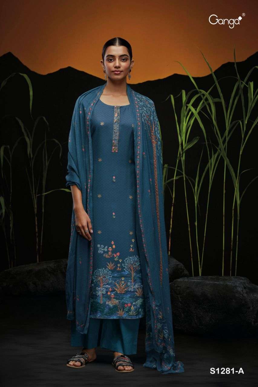 Sakhi-2 Pure Viscose Pashmina Salwar Suit Design 851 – Reyna Fabrics