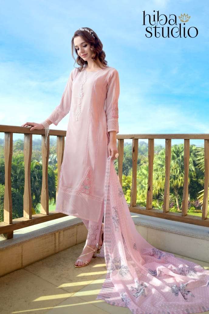 Hiba Studio Lpc Vol 56 Pakistani Designer Top Bottom Dupatta Catalog Dealer