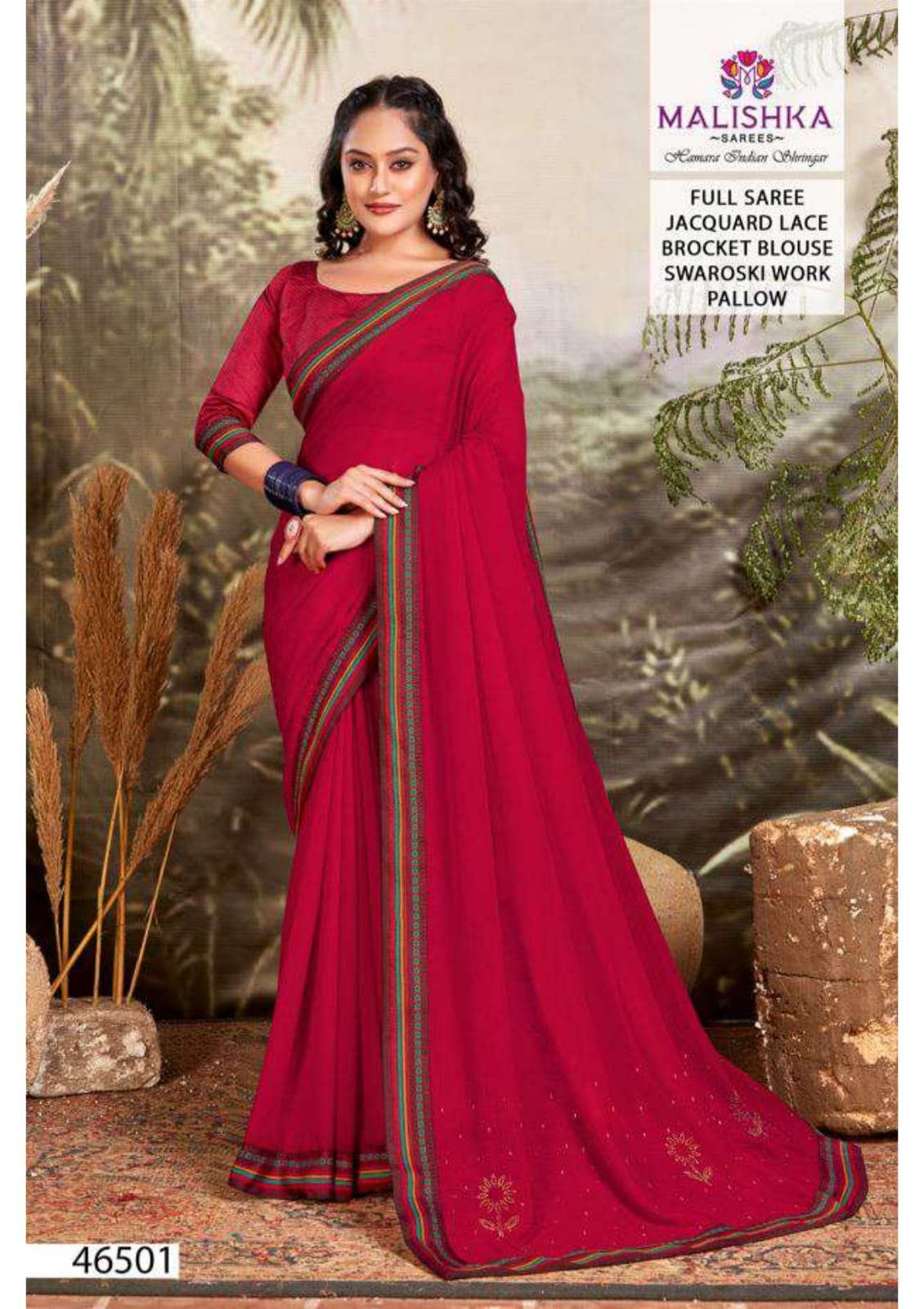 Buy online saree, Pink georgette exclusive sarees, U neck blouse