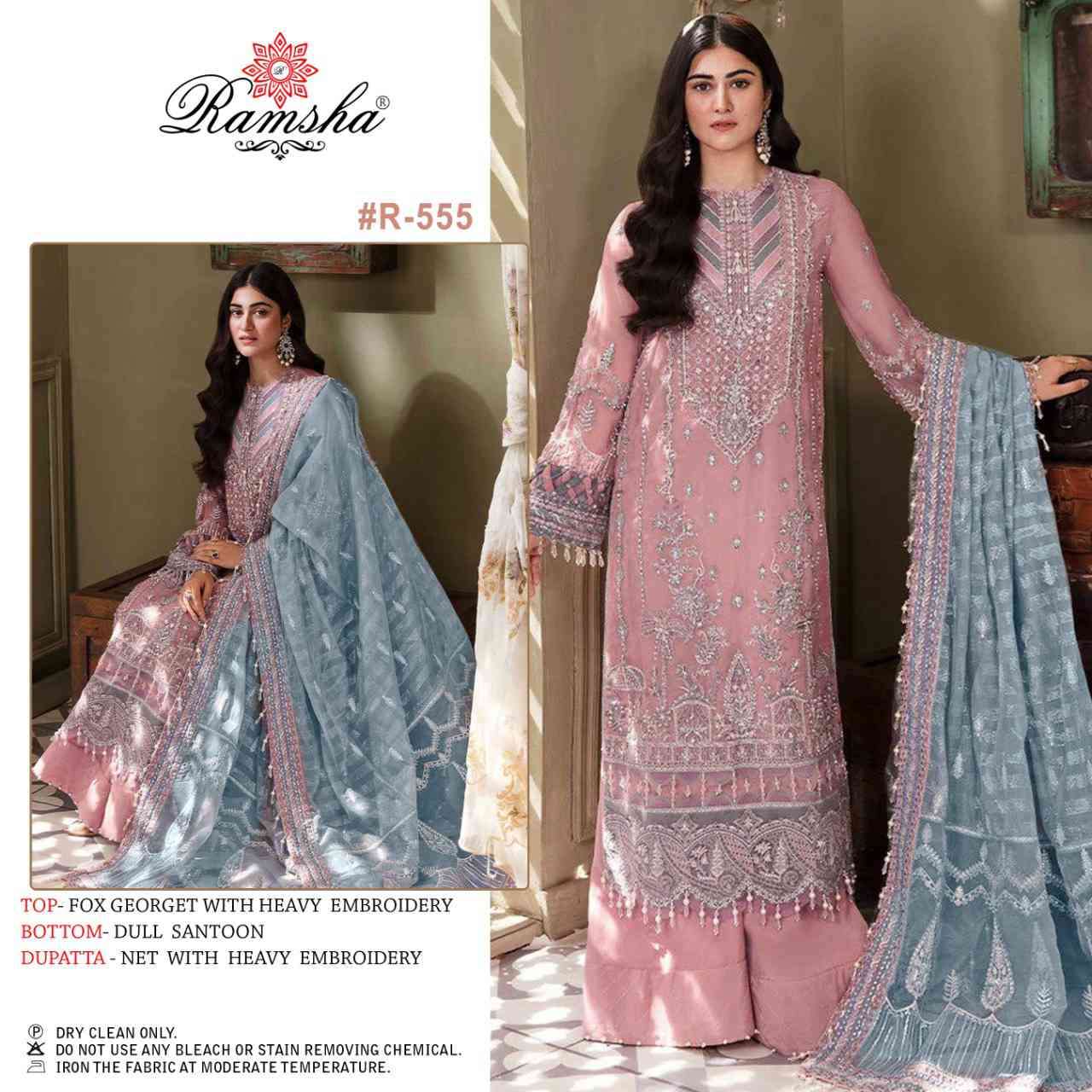 Ramsha R 555 New Party Wear Pakistani Suit Catalog