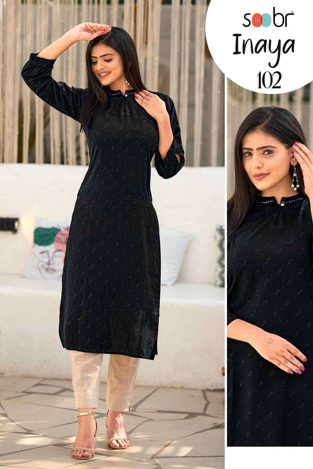 soobr inaya pure jacquard casual wear stylish kurti exporter new pattern 3 2023 03 30 14 12 55