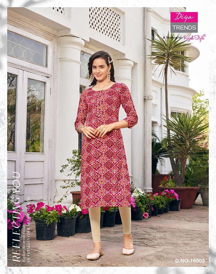 COLOURPIX - KIT KAT VOL 1 - HEAVY WEAVING FANCY RAYON EMBROIDERY WORK AND  HAND WORK STRAIGHT KURTI BY COLOURPIX BRAND WHOLESALER AND DEALER
