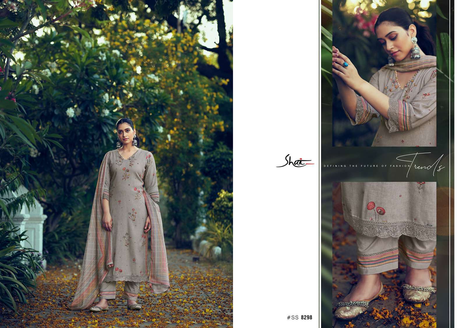 Jay Vijay Shai Savera Exclusive Digital Style Pure Linen Suit Catalog
