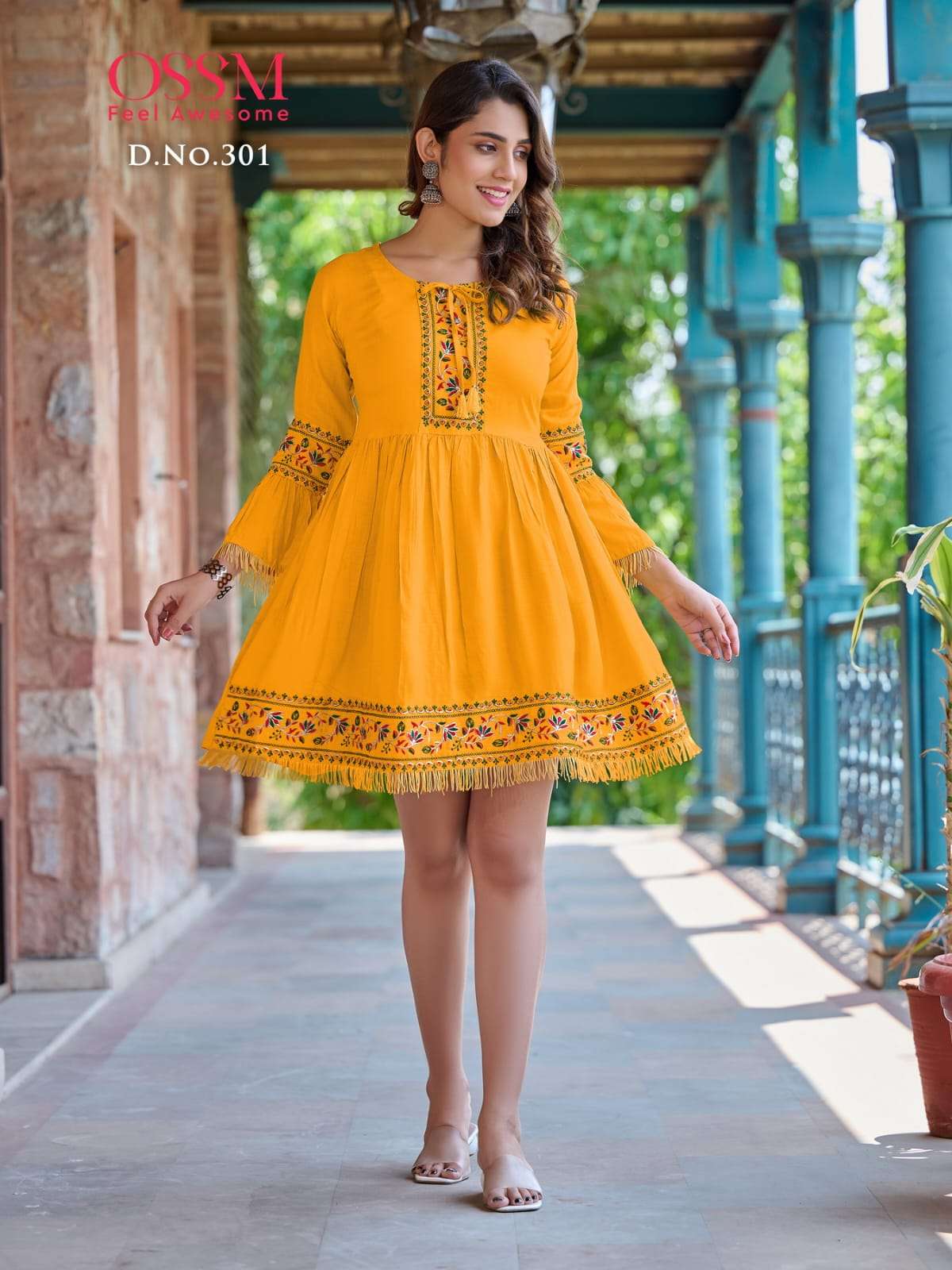College Girl Vol 2 By Golden Rayon Lining Frock Style Kurti On Wholesale