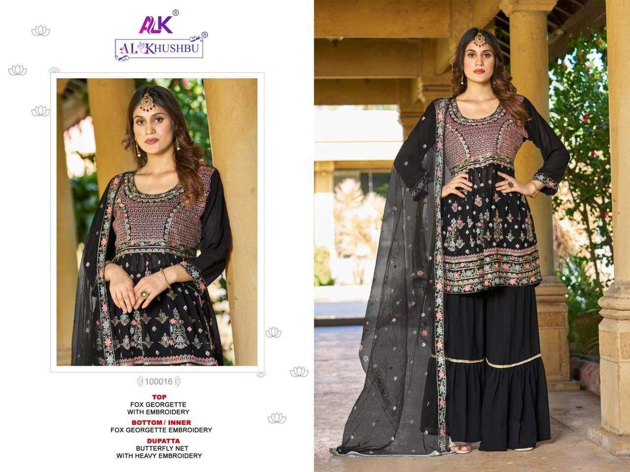 Al Khushbu Aaina Vol 1 Festive Wear Pakistani Gharara Drees Catalog