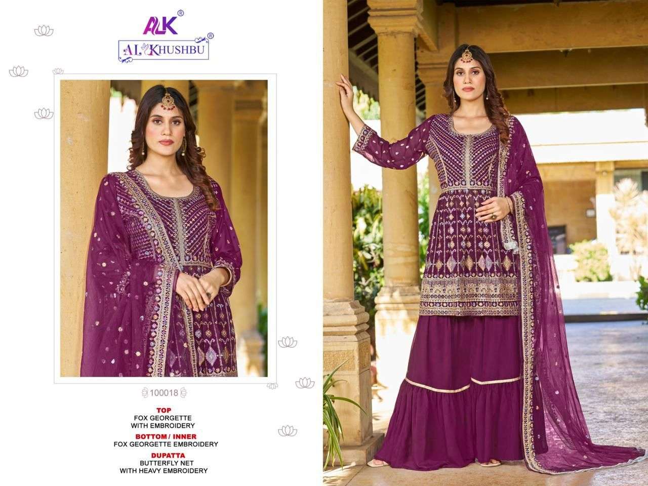 Al Khushbu Aaina Vol 1 Festive Wear Pakistani Gharara Drees Catalog