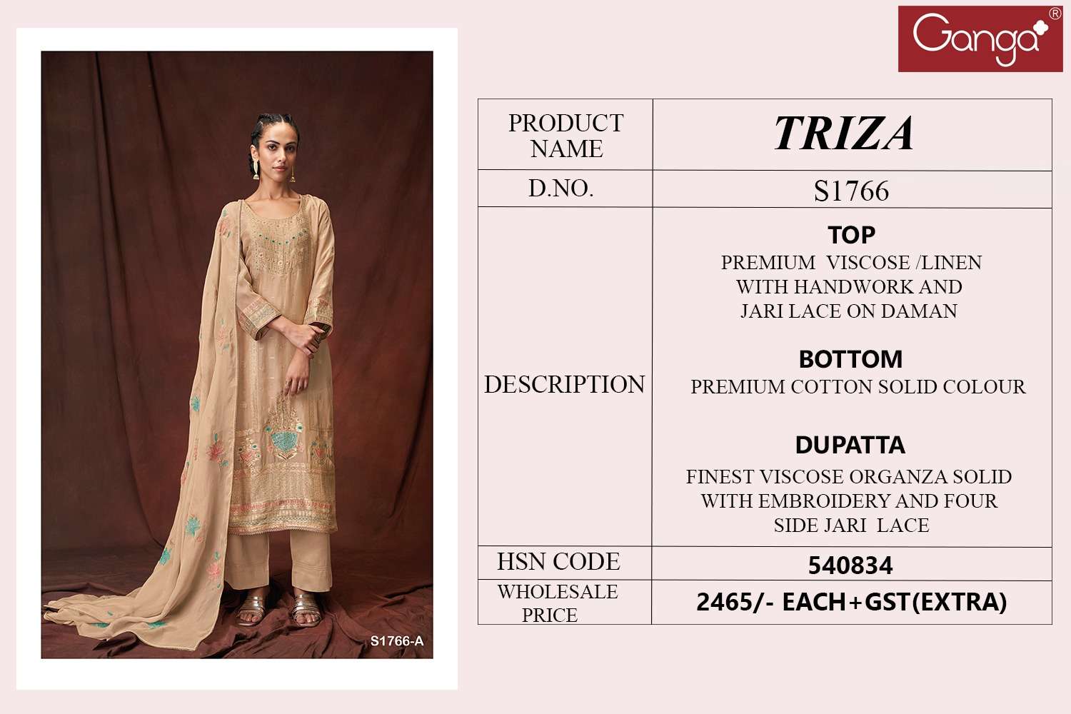 ganga triza 1766 fancy linen festive wear dress ladies collection 5 2023 06 10 14 12 27
