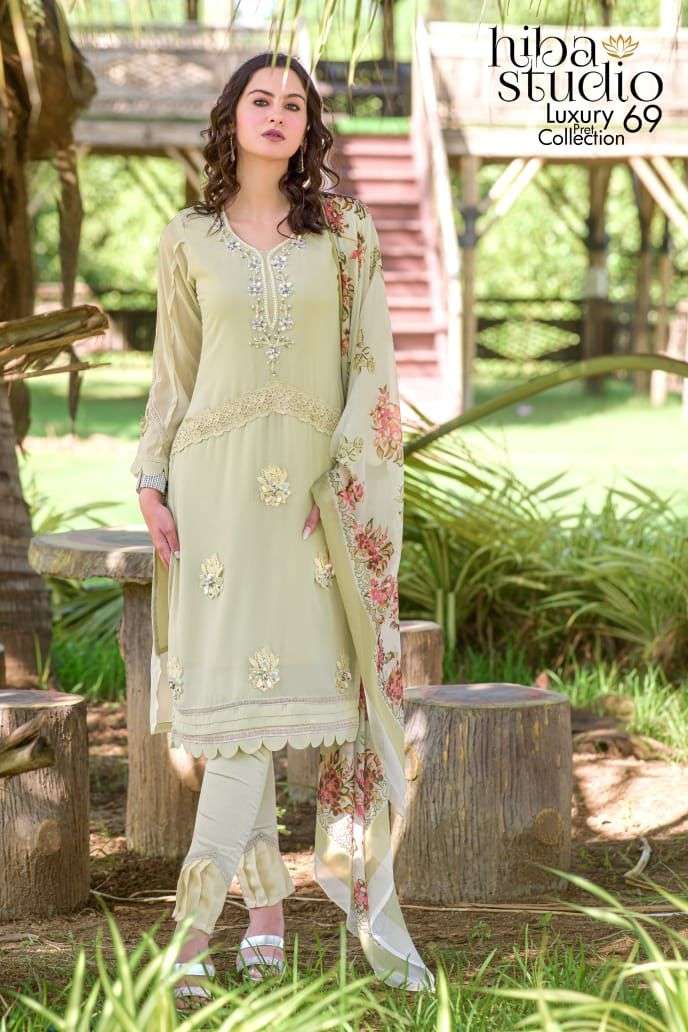 Hiba Studio LPC Vol 69 Pakistani Readymade Suit Catalog Supplier