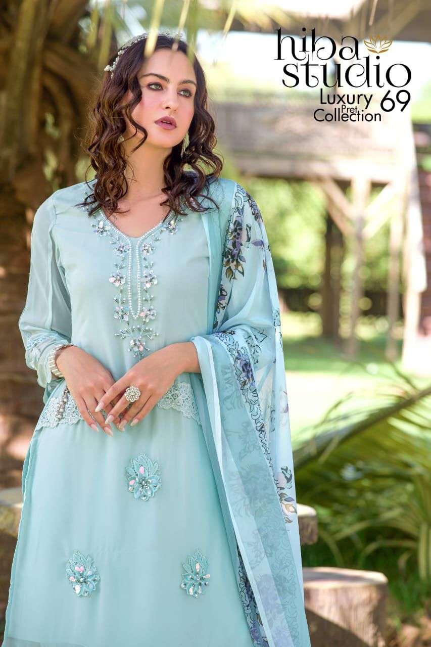 Hiba Studio LPC Vol 69 Pakistani Readymade Suit Catalog Supplier