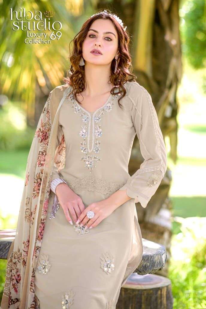 Hiba Studio LPC Vol 69 Pakistani Readymade Suit Catalog Supplier