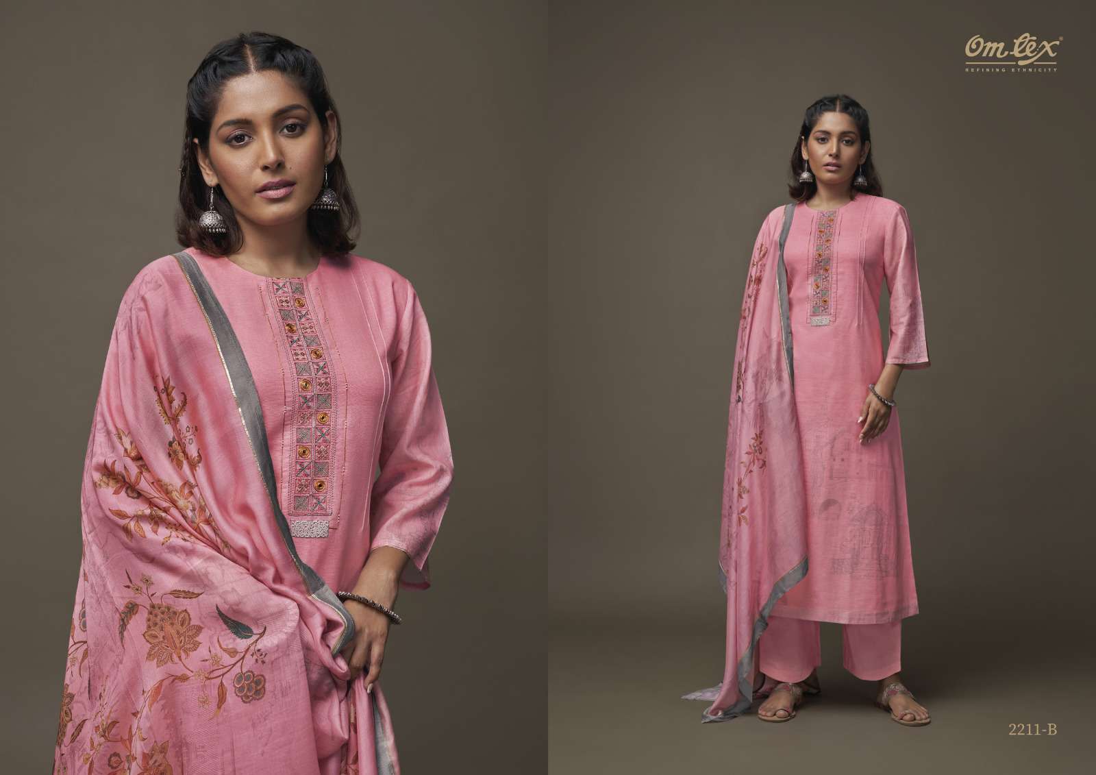 Omtex Ojasvi Exclusive Cotton Linen Salwar Suit catalog Wholesaler