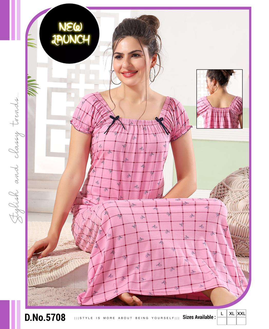 Night Gown: Buy Women Purple Satin Night Dress Online - Cliths.com