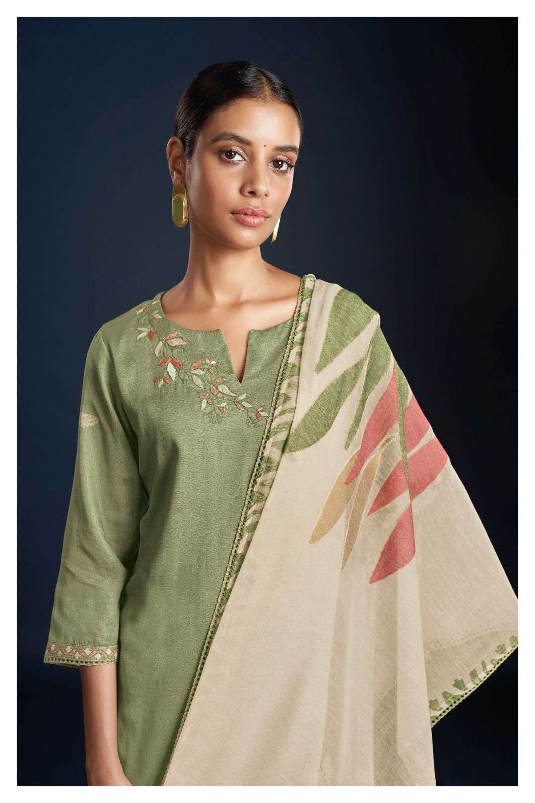 Ganga Pauline 1865 Fancy Cotton Silk Traditional Wear Suit Catalog Exporter