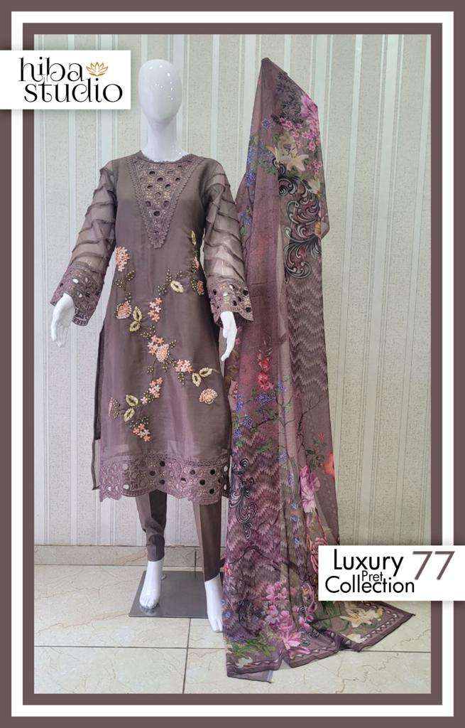 Hiba Studio Lpc Vol 77 Latest Designer Readymade Pakistani Dress