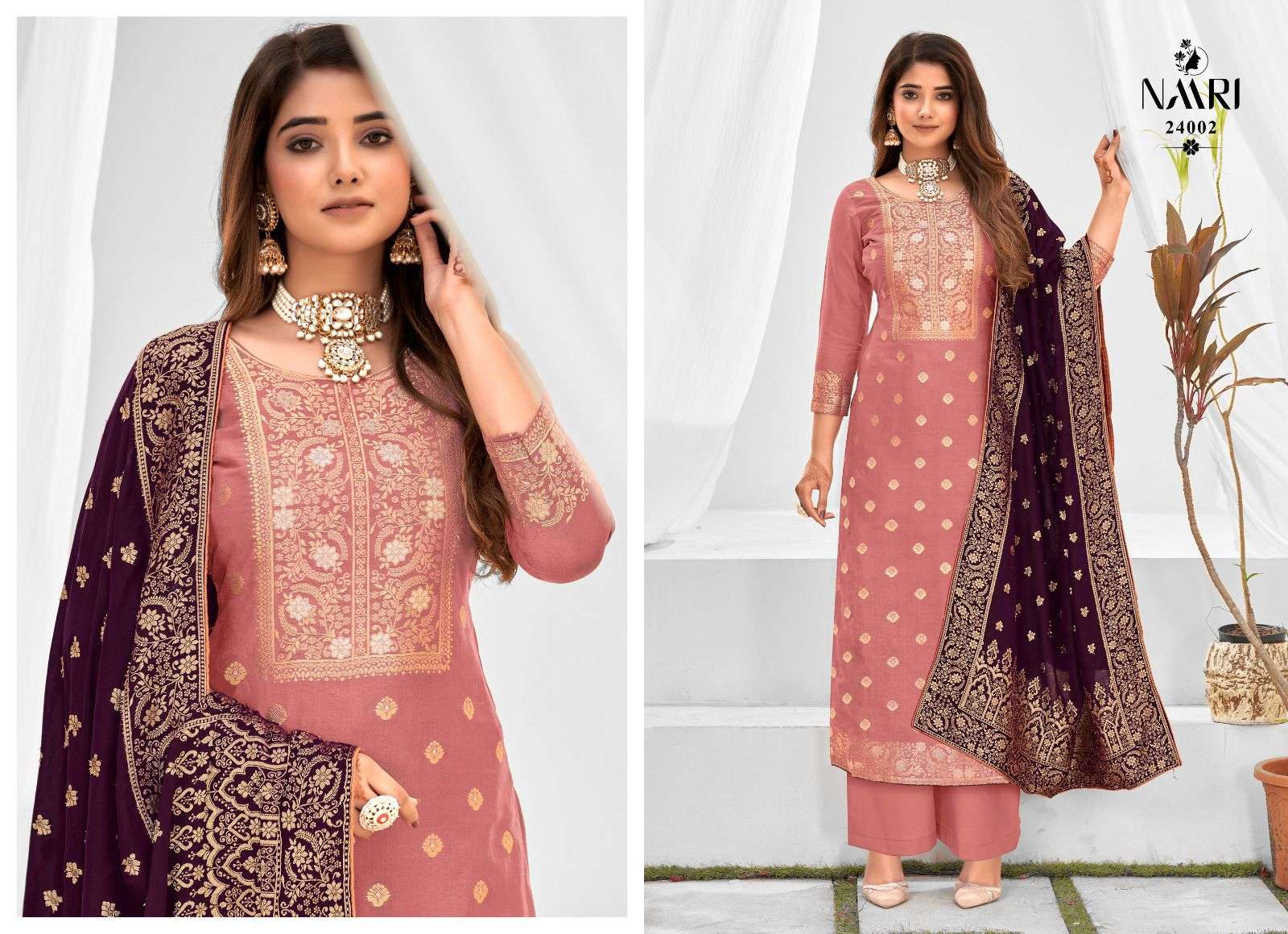 Yellow leheriya upada silk dress with pink banarsi silk dupatta - set of  two by Chokhi Bandhani | The Secret Label