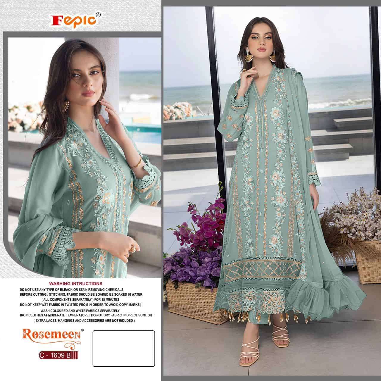 Fepic C 1609 Colors Fancy Designer Style Pakistani Salwar Suit Online ...