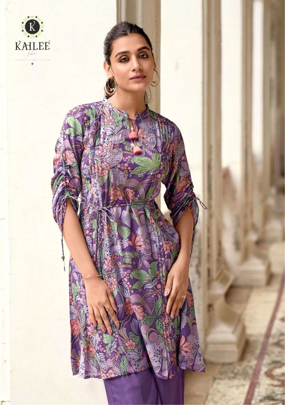 35+ latest and stylish kurti designs with palazzo | Indian Ethnic wear | kurti  palazzo set | - YouTube