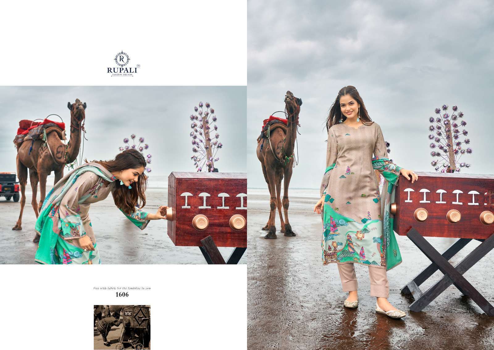 Rupali Fashion Mela Premium Digital Print Exclusive Muslin Suit New