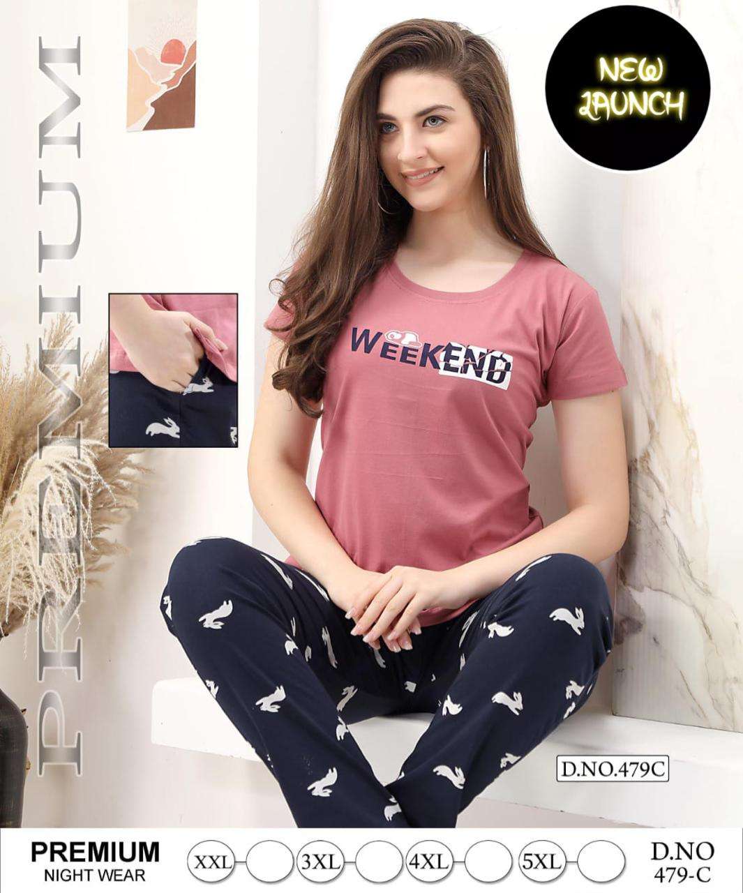 Summer Special Vol 479D Ladies Wear Fancy Night Suit Wholesalers