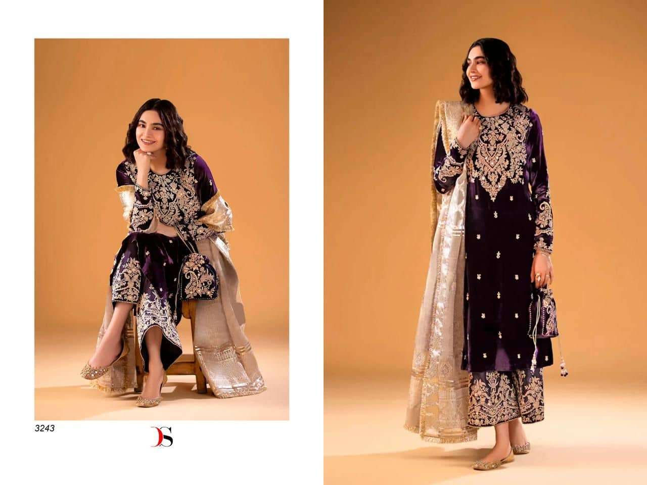 Deepsy D 3243 Exclusive Heavy Designs Party Wear Style Pakistani Velvet