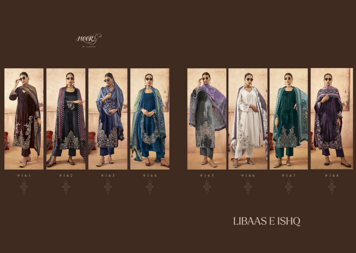 Kimora Heer Libaas E Ishq Exclusive velvet Suit Catalog Wholesaler