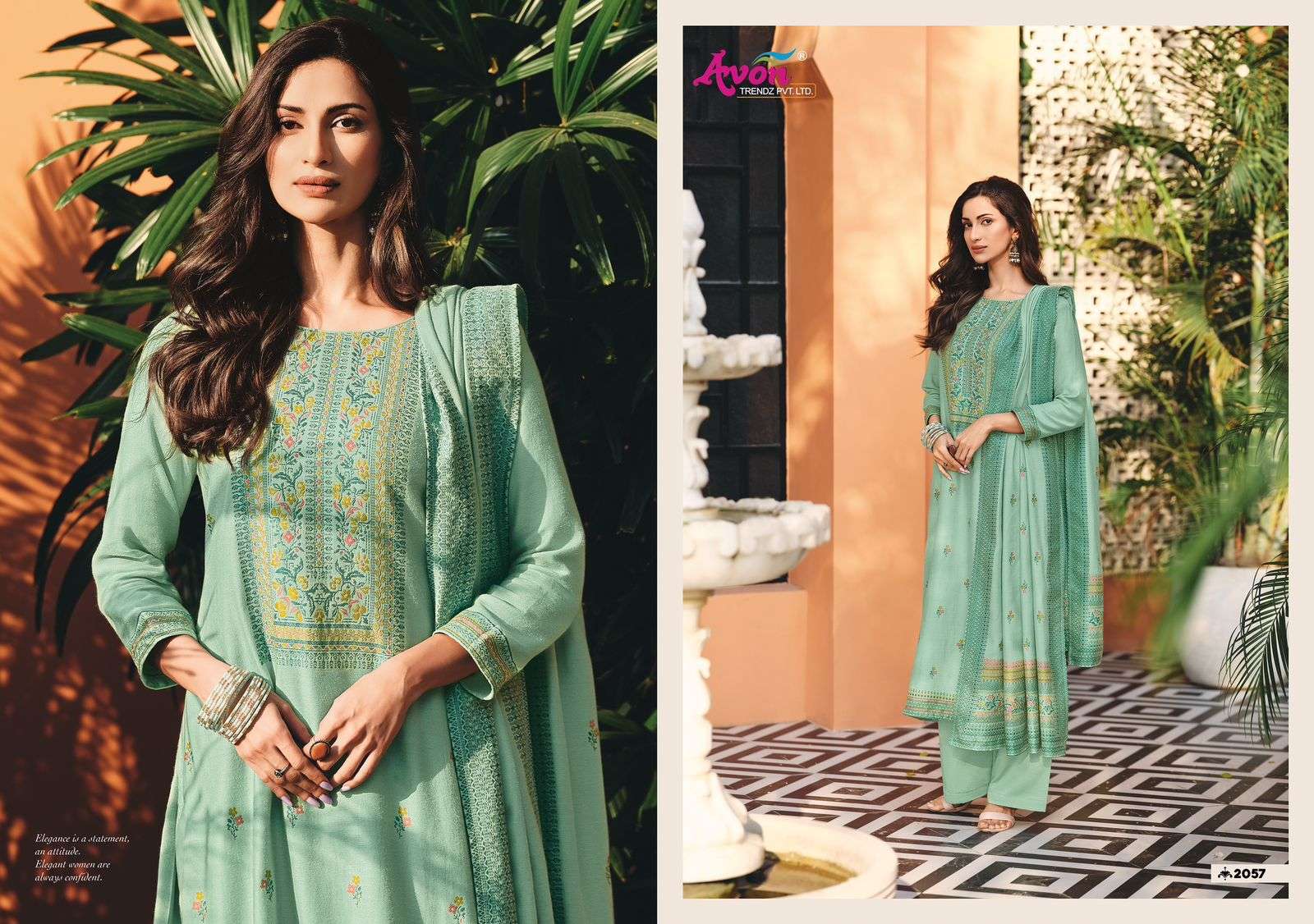 Avon trends Mausam Vol 2 Pashmina SUit Catalog Wholesale Dealer