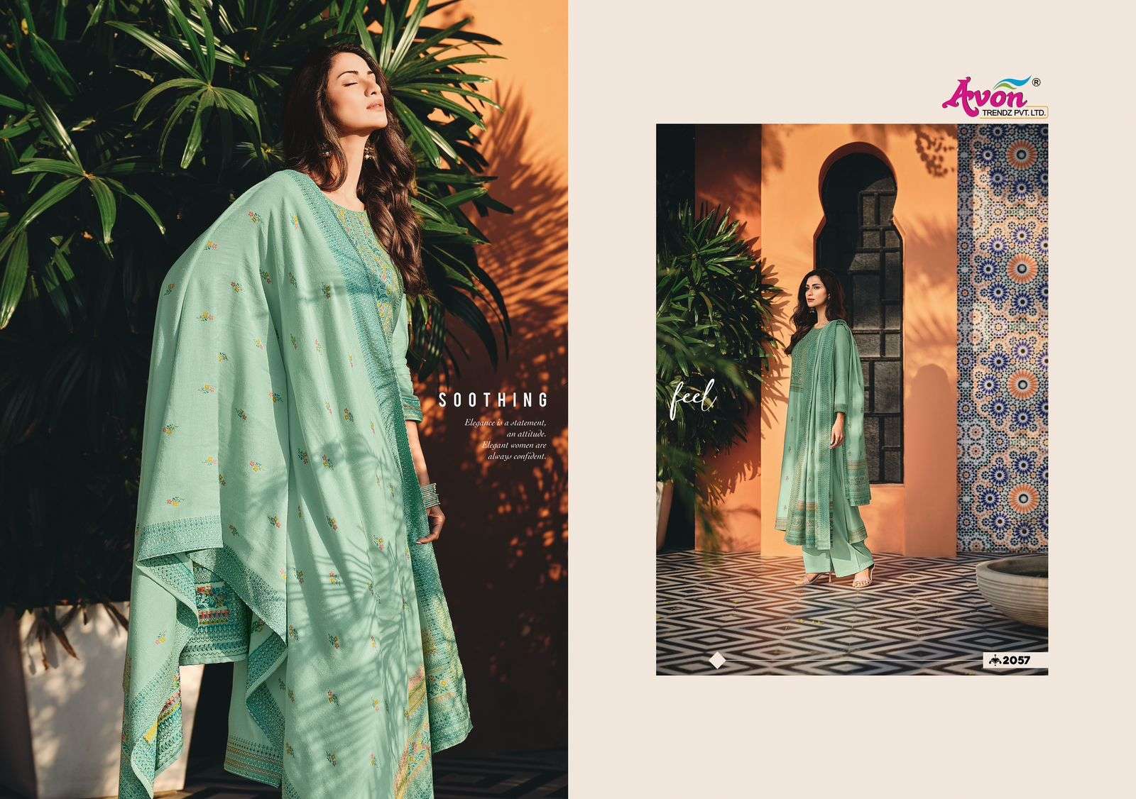 Avon trends Mausam Vol 2 Pashmina SUit Catalog Wholesale Dealer