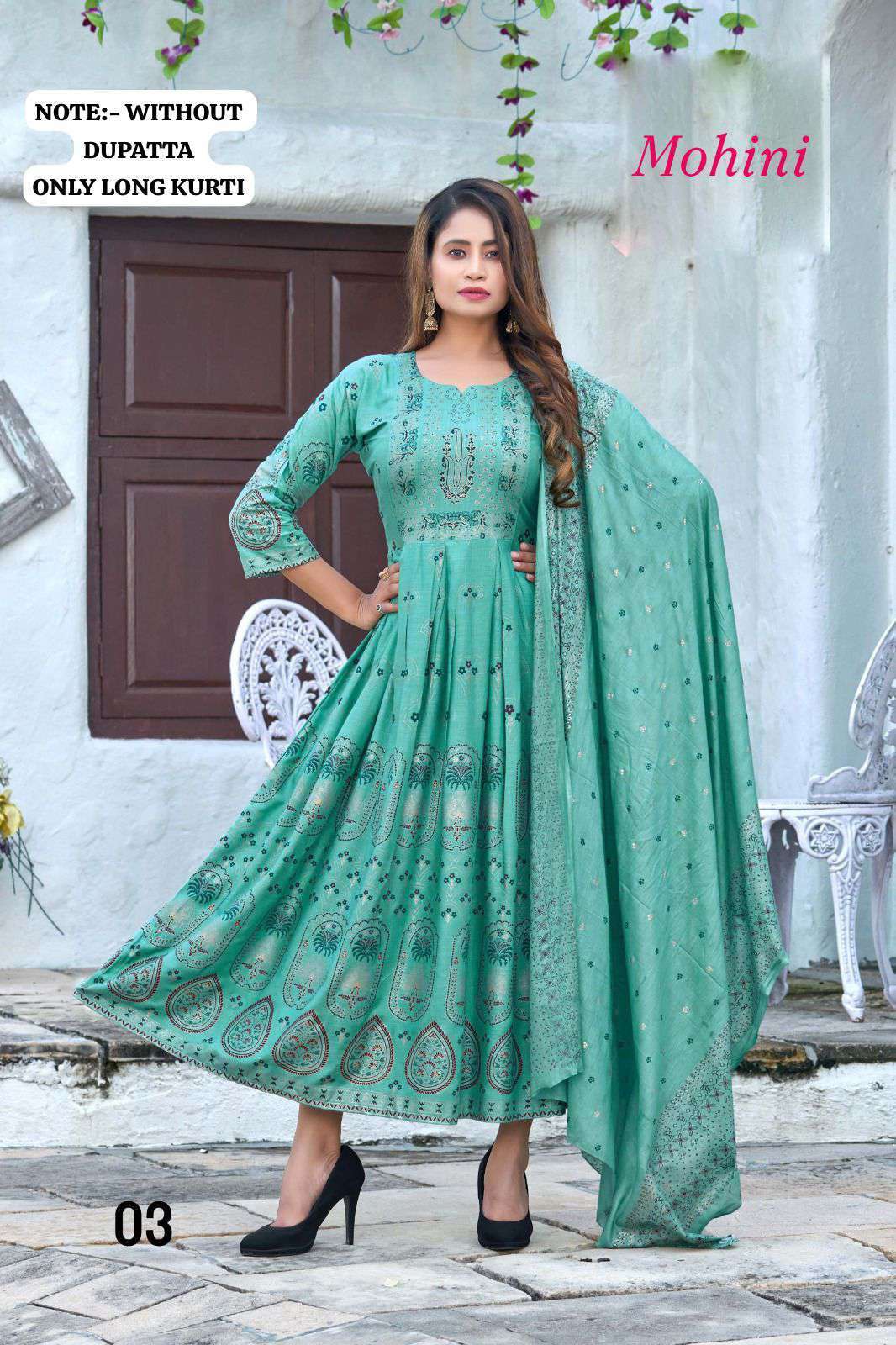 S4u Shivali Dno 133 Fancy Designer Wear Stylish Gown Kurti Collection