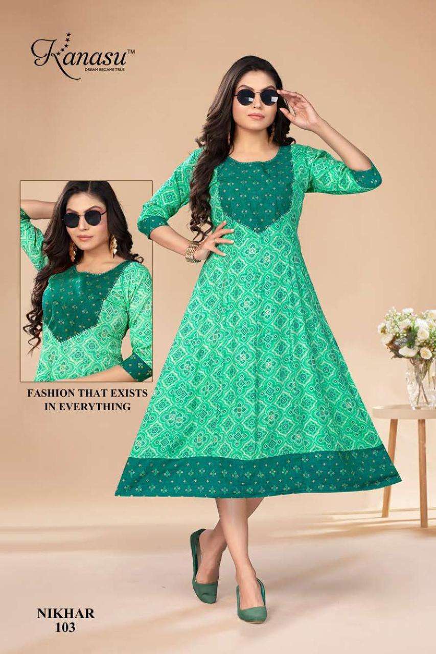 Kanasu Nikhar Exclusive New Designs Round Kurti New Collection