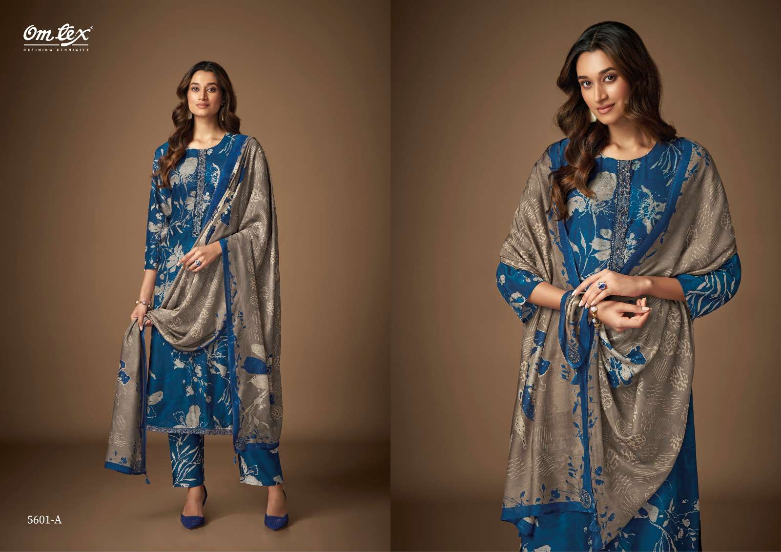 Omtex Sayuri Exclusive Fancy Silk Ladies Suit Catalog Dealer