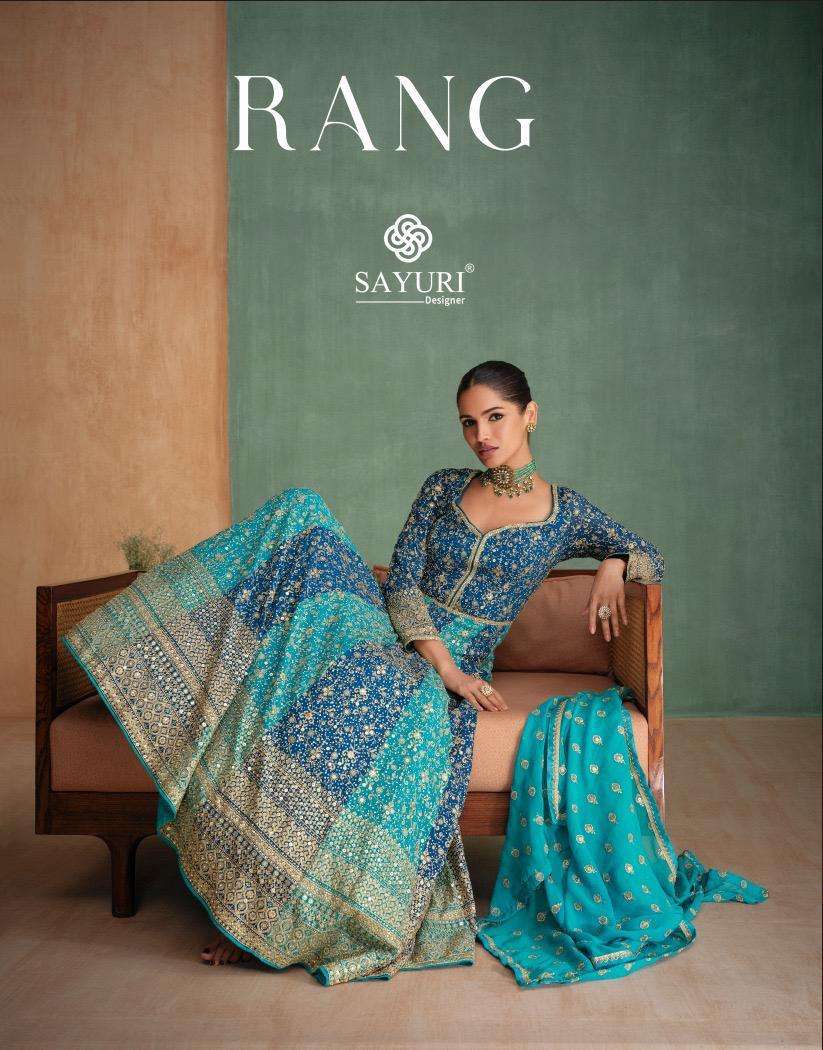 Sayuri Rang 5656 And 5657 Designer Indo Western Gown Catalog Dealer