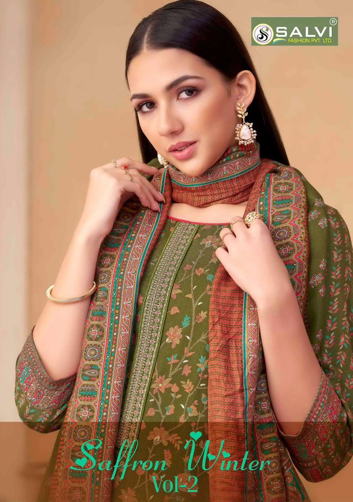 Salvi Fashion Saffron Winter Vol 2 Pure Viscose Pashmina Salwar