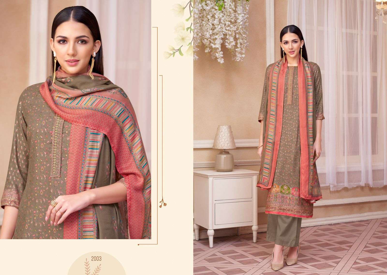 Salvi Fashion Saffron Winter Vol 2 Pure Viscose Pashmina Salwar