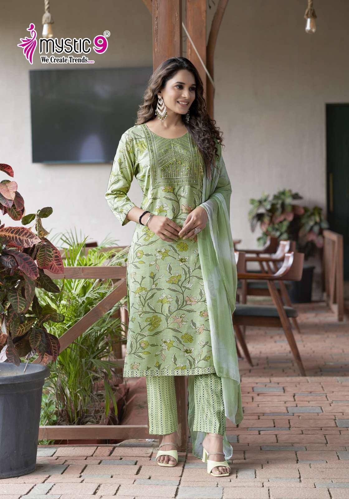 Mystic 9 Shagun Vol 11 Readymade Fancy 3 Piece Set Whoesale