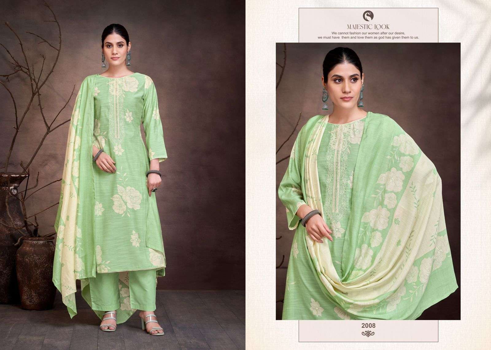 Salvi Fashion Sunidhi Vol 2 Exclusive Linen Silk Suit Catalog Supplier