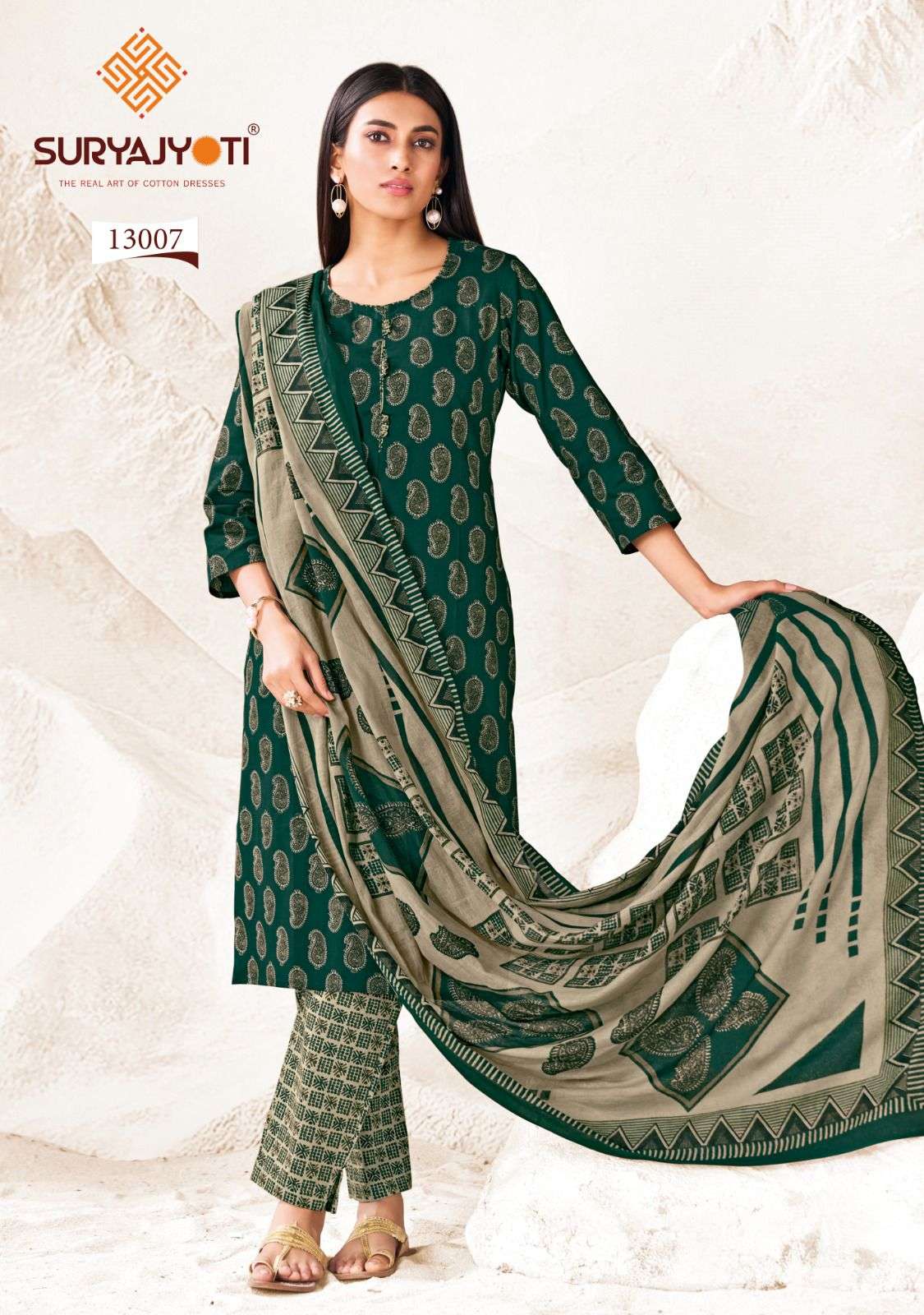 pure cotton dress material with cotton dupatta Suits Wholesale Hand block printed dress Inseam:Extra Tall-37
