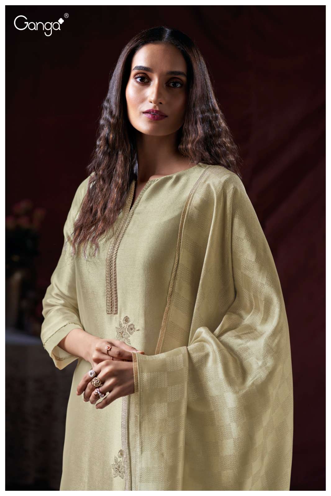 Ganga Fashion Zylee 3731 Pure Bemberg Silk Latest Suit Catalog