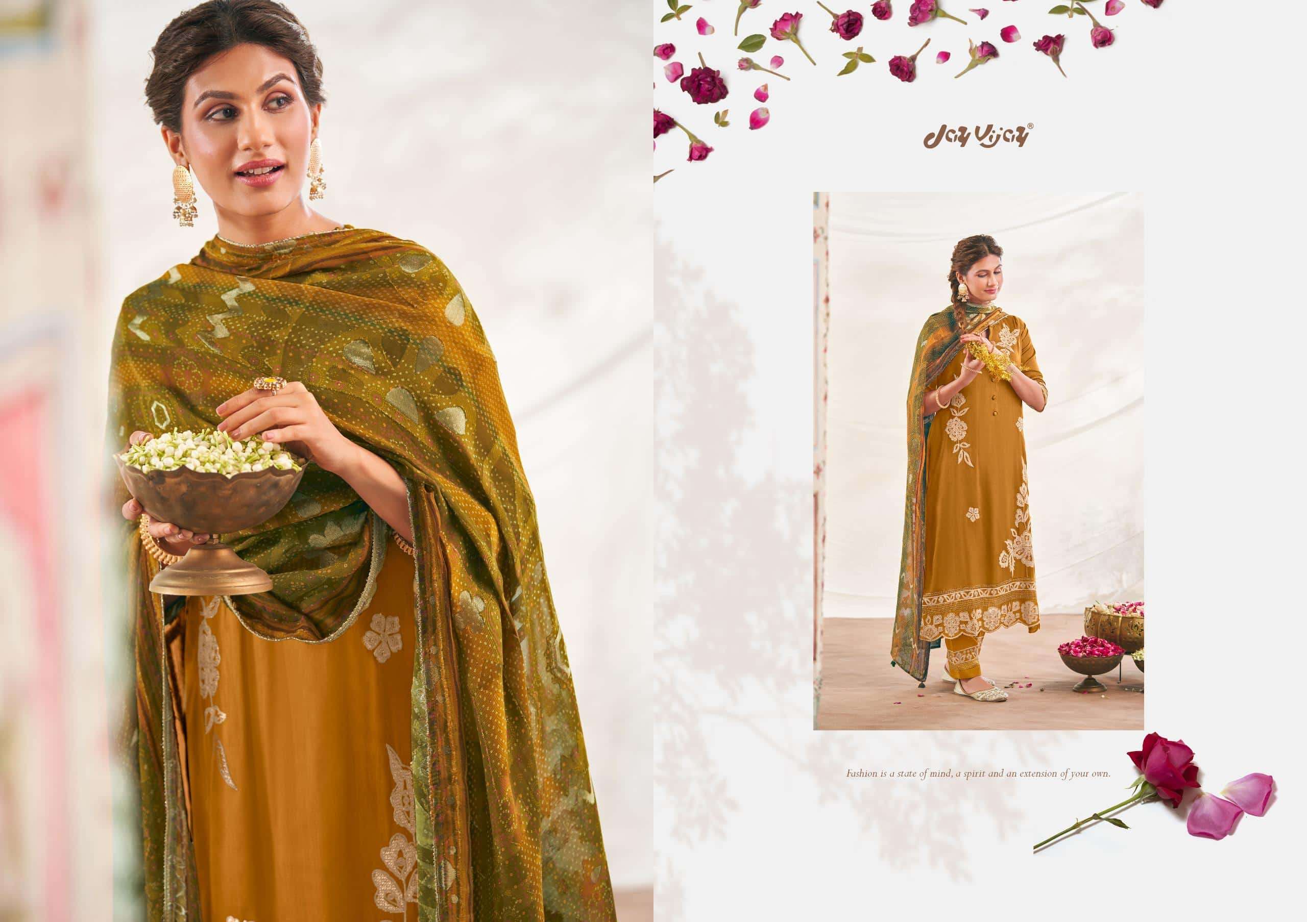 Jay Vijay Utsavam Designer Silk Exclusive Suit Latest Catalog