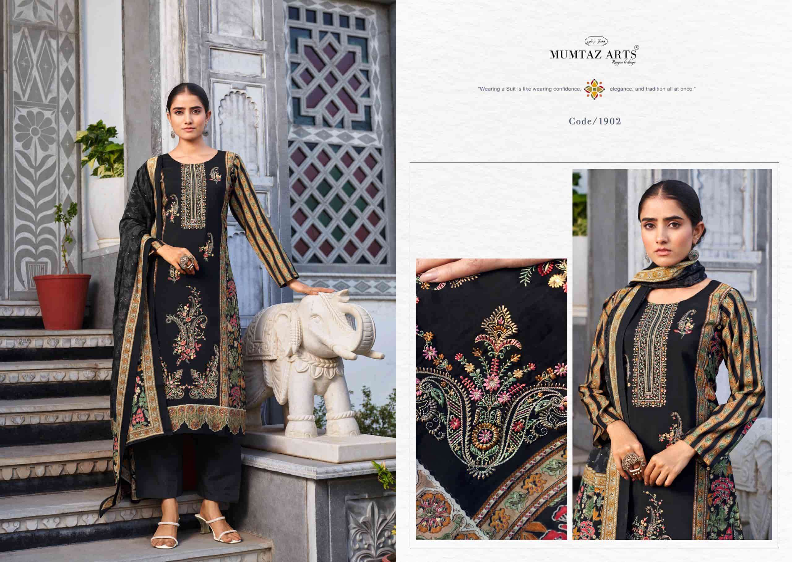 Mumtaz Arts Nadira Exclusive Designs Modal Silk Suit Catalog