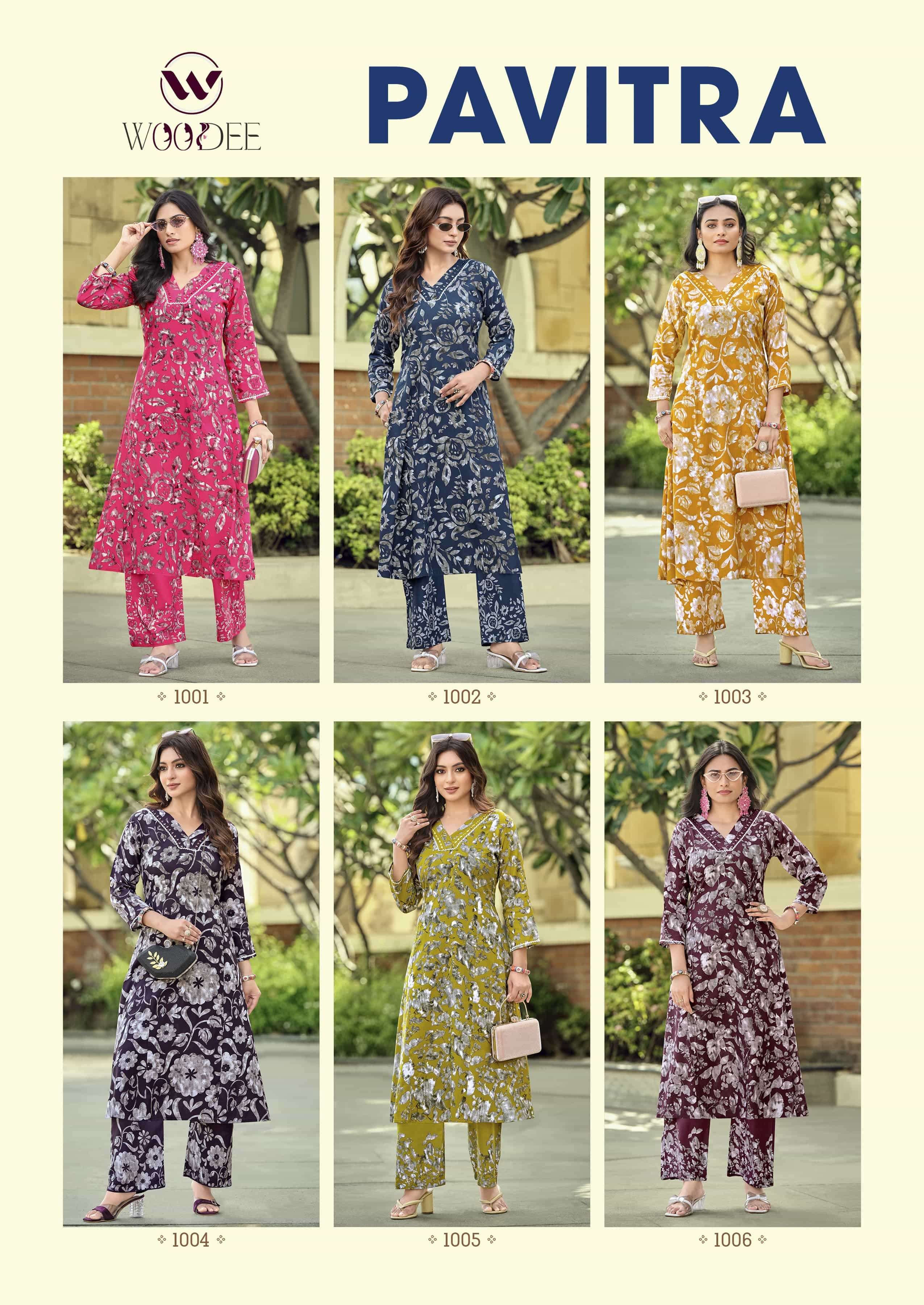 Woodee Pavitra Premium Style A Line Cord Set Catalog Wholesaler