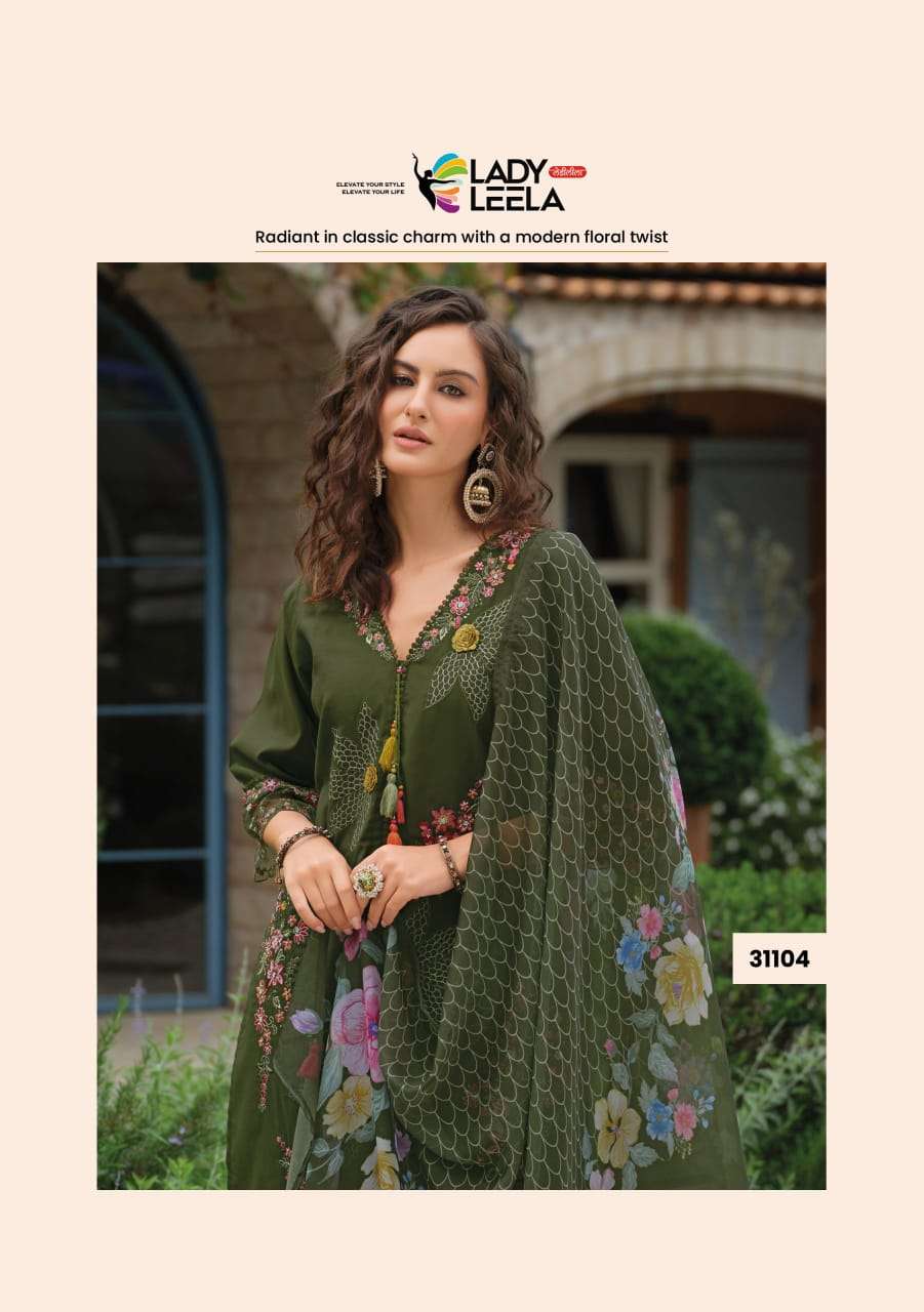 Lady Leela Zoya Designer Kurti Pant Dupatta Set Catalog Exporters