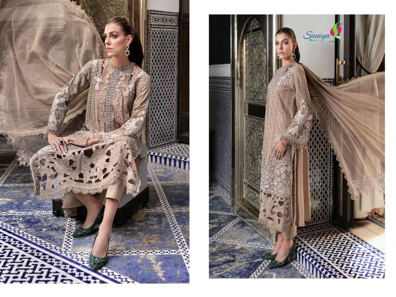 Saniya Trendz 7148 Colors Fancy Embroidery Work Cotton Pakistani