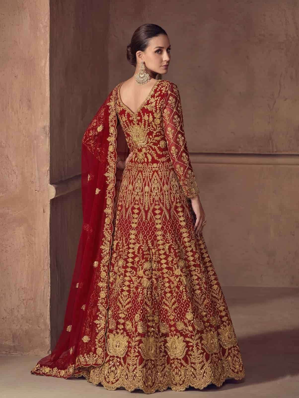 designer dress with price Senhora 7111 Colors Wedding Wear Catalog Wholesale B193011 Long V-neck Poly BLACK PINK Bridal gown This dusty pink Chinon 尺寸:US14
