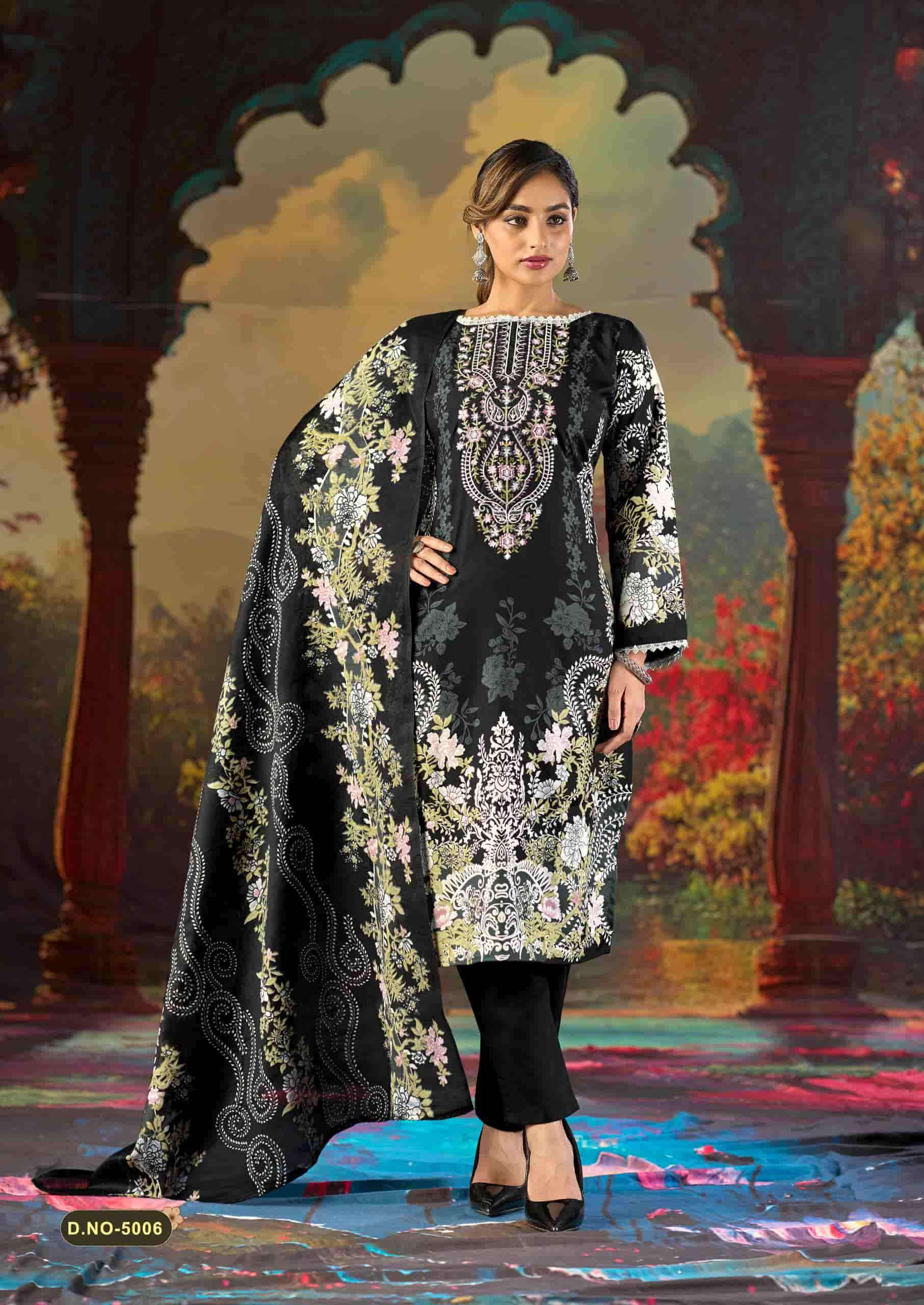 Mizaj Jazmin Vol 5 Fancy Cotton Dress Material Catalog Dealers